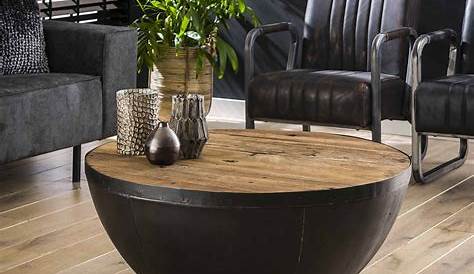 Table Basse Gigogne Industrielle Bois Et Metal Jack Boite A Design