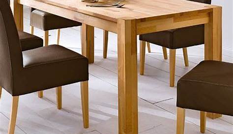 Table à manger / table de cuisine en bois de hêtre massif
