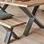 table bois metal industriel