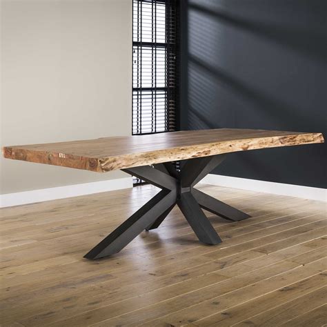 Table haute extensible bois recyclé 120160 cm BRISBANE Tables hautes