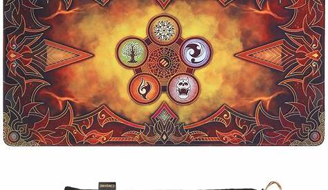 Custom Game Table Rubber Play Mat , Neoprene Card Game Play Mat