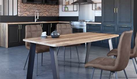 Table de cuisine en bois moderne Atwebster.fr Maison