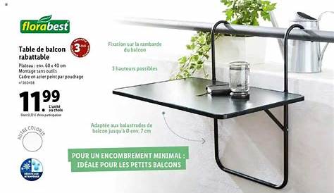 promotion Carrefour Table à accrocher au balcon Produit