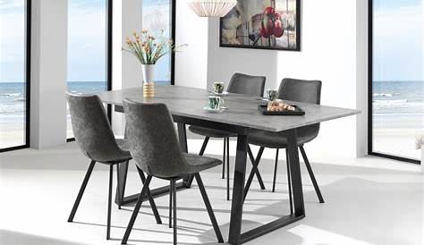 Table de repas Roma laqué noirL 190 X H 76 X P 90