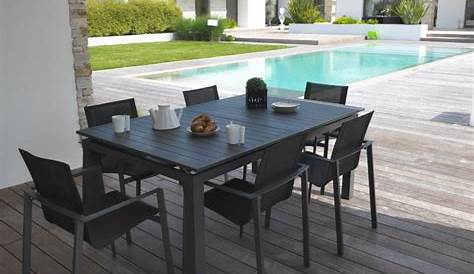 Table De Jardin Miami Extensible En Aluminium Et HPL