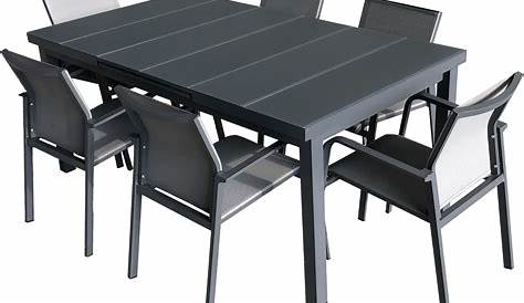 Table De Jardin Rectangulaire Extensible En Dureltop Aluminium 140