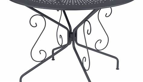 Table De Jardin Ronde Metal Pas Cher Pliante 90cm Achat / Vente