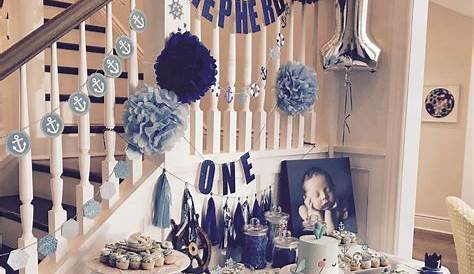 Dessert table for baby's first birthday Baby Boy