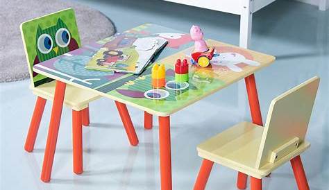 LÄTT Table et 2 chaises enfant, blanc, pin IKEA
