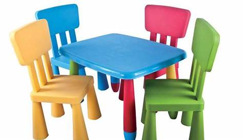 Table et chaise en plastique pour bébé pi ti li