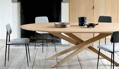 Table Ethnicraft SLICE By Chêne 180x90 Cm Abitare Living