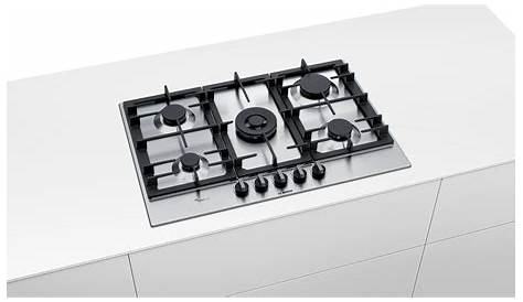 Bosch table inox gaz 75cm 5 feux pcq7a5b80 Achat