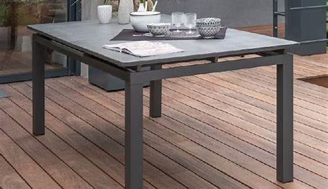 Table de jardin MIAMI aluminium avec rallonge 240