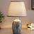 table lamp with grey shade