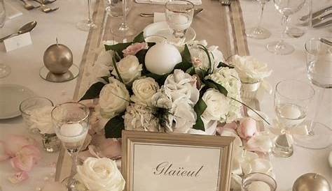 Mariage rose, blanc et gris