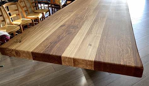 Table Planche Bois Massif Plateau Brut Pour Nouveau Arangoslimo