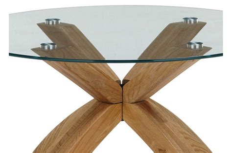 table basse plateau verre pied bois Idées de Décoration intérieure