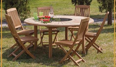 Table Ronde De Jardin Gifi 4 Personnes Blanche