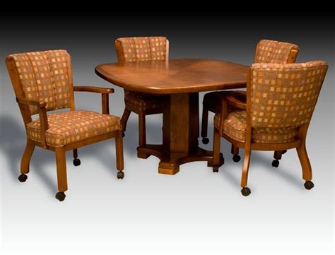 Table And Chairs On Rollers