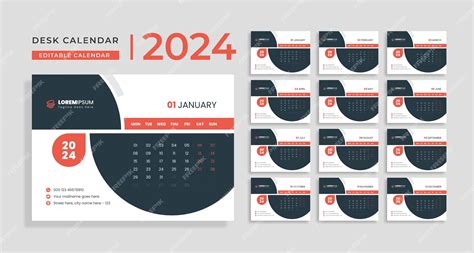 Table Calendar 2024