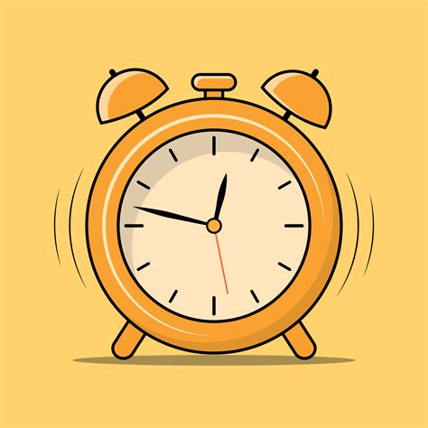 Table Clock Vector Design