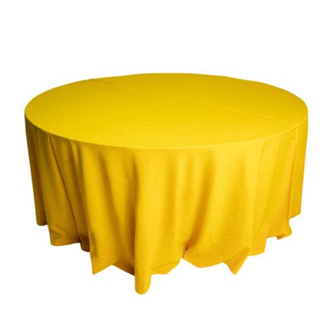 Table Cloths Round Yellow