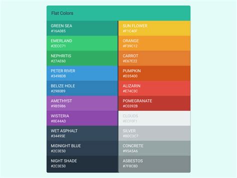 Table Color Combination In Html