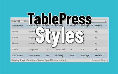 Table Css Wordpress