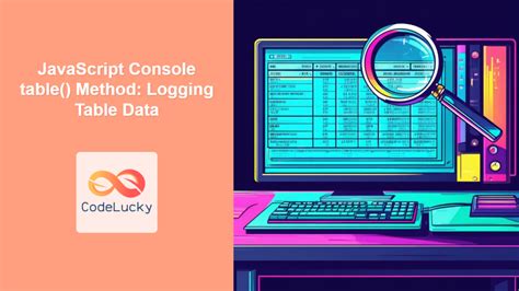 Table Data In Javascript