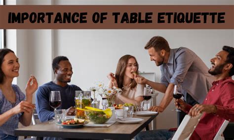Table Etiquette Importance