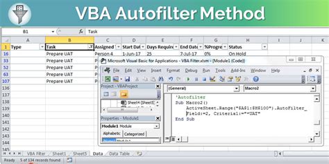 Table Excel Vba Autofilter
