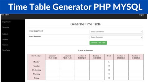 Table Generator Mysql