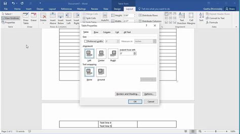 Table In Microsoft Word Break Across Page