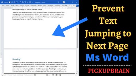 Table In Word Document Jumps To Next Page