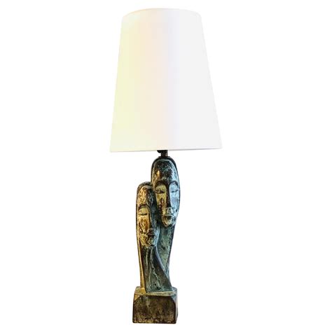 Table Lamp Bronze Sculpture