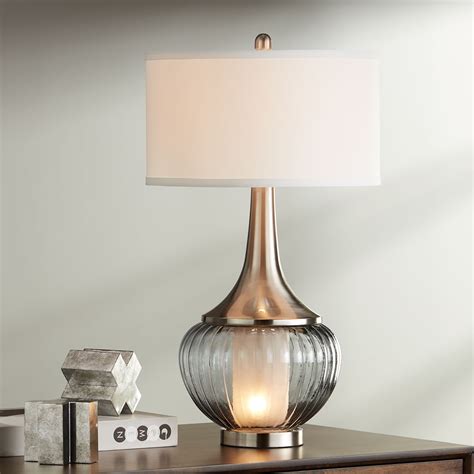 Table Lamp With Glass Shade