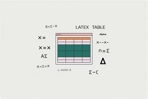 Table Latex M