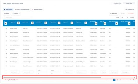 Table Layout Fixed Horizontal Scrollbar