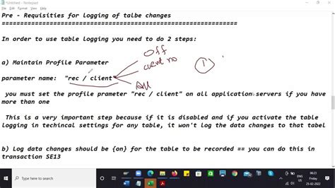 Table Logging In Program Rsclxcop Disabled By User