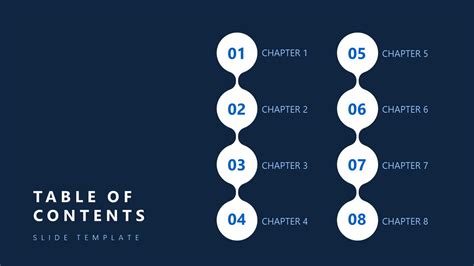 table of contents presentation template