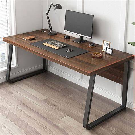 Simple desktop computer desk laptop table minimalist green homein