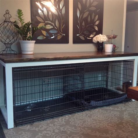 Table Over Dog Kennel