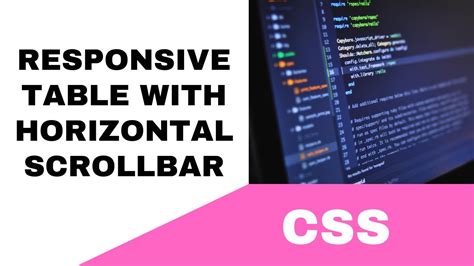 Table Responsive Scrollbar Css
