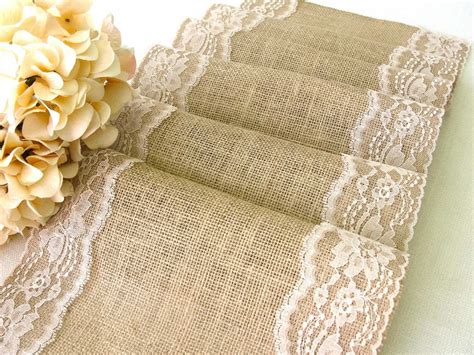 Table Runner Burlap And Lace