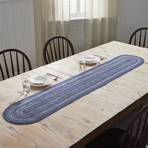 Table Runner On An Oval Table