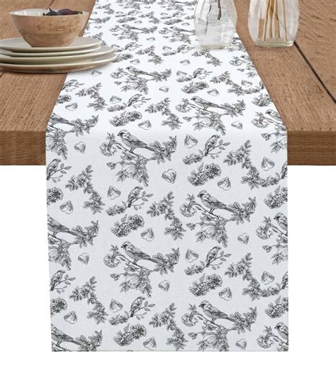 Table Runner With Birds
