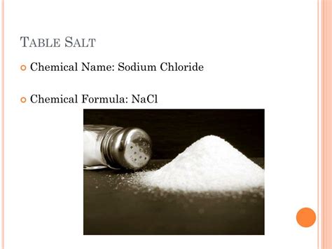 Table Salt Definition Easy