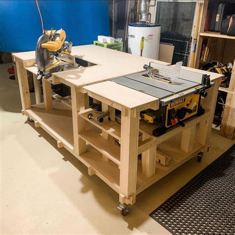 table saw and miter saw table