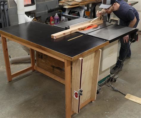 Table Saw Outfeed Bench