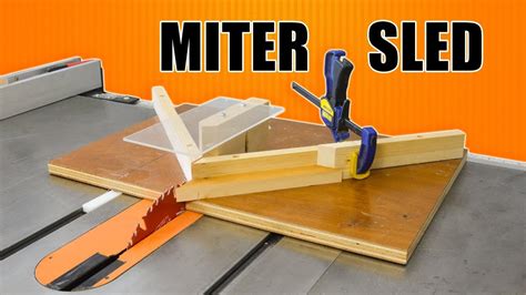 Table Saw Sled For Miter Cuts